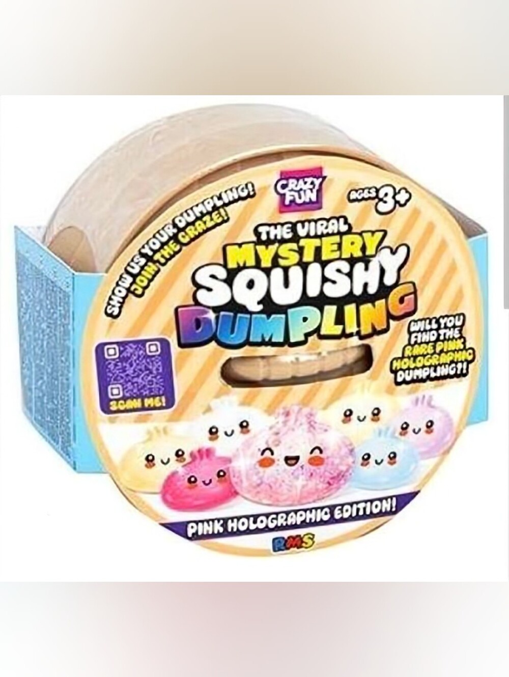 VIRAL DUMPLINGS LOT OF 75 EASY SQUEEZY Holographic Dumplings Marshmallow Squishy - Picture 3 of 3